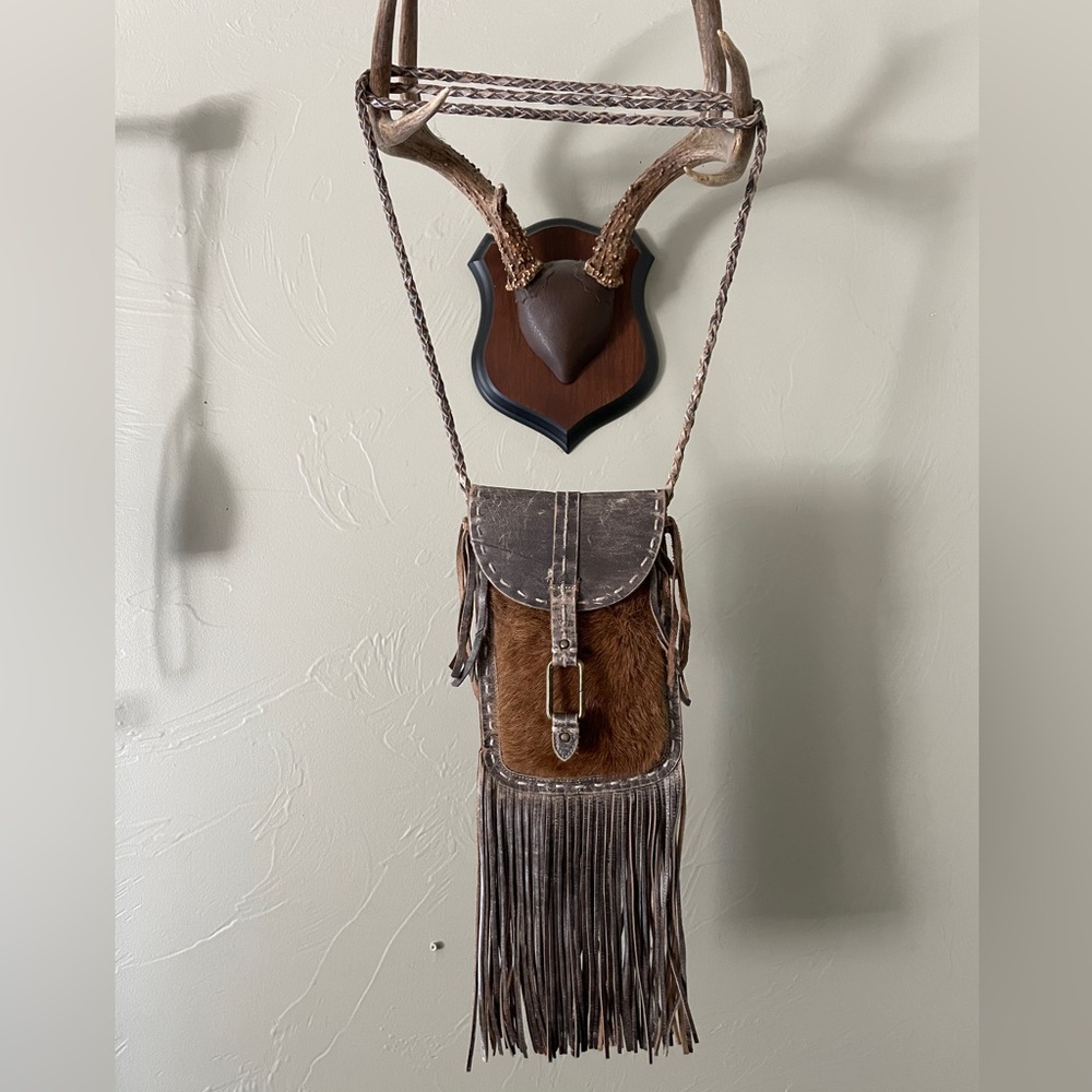 Custom Buffalo Cross Body Western Purse Like New
